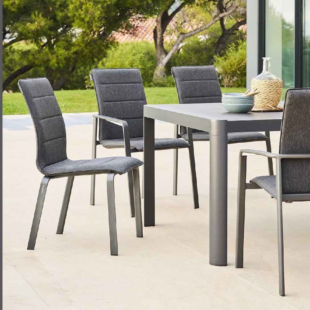 Hesperide Chaise De Jardin Empilable DIESE Anthracite & Graphite