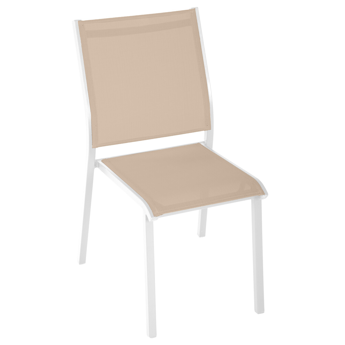 Hesperide Chaise De Jardin Empilable ESSENTIA Lin & Blanc