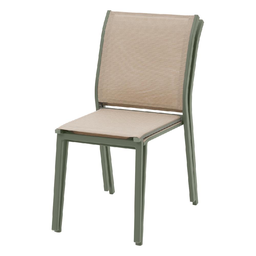 Hesperide Chaise De Jardin Empilable ESSENTIA Lin & Vert Laurier