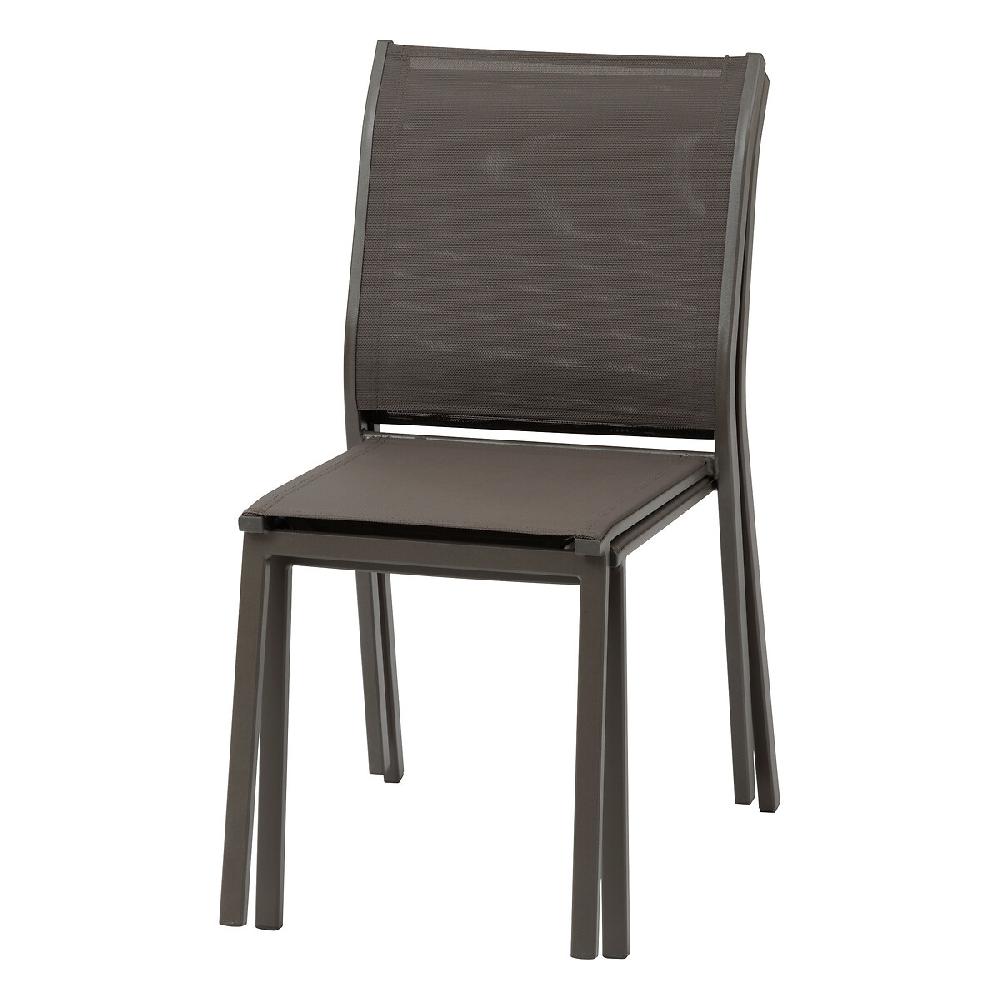 Hesperide Chaise De Jardin Empilable ESSENTIA Wengé & Praliné