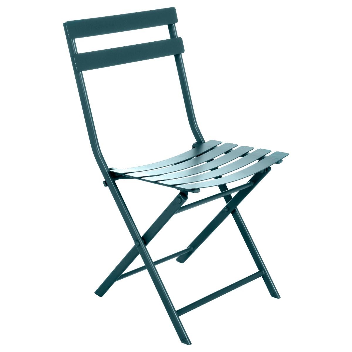 hesperide Chaise de jardin pliante GREENSBORO Bleu canard