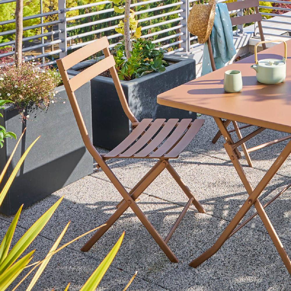 hesperide Chaise de jardin pliante GREENSBORO Bronze