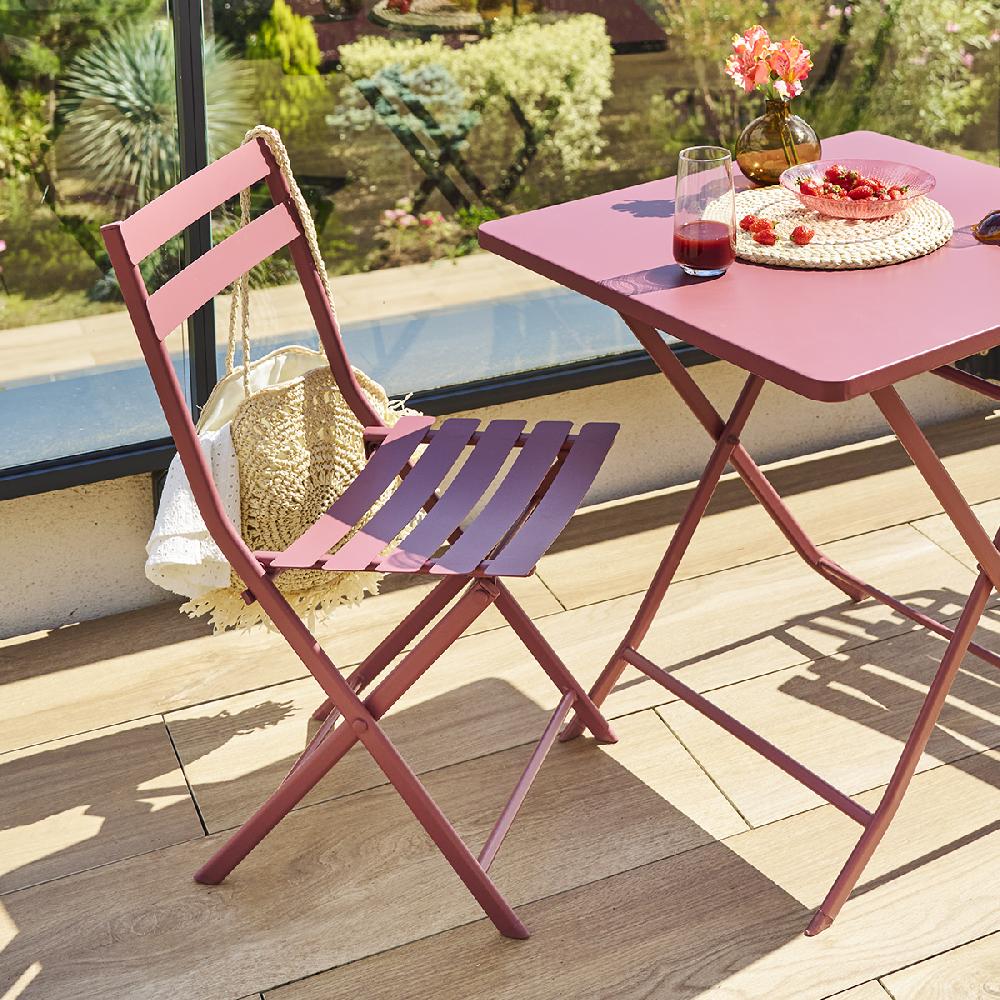 hesperide Chaise de jardin pliante GREENSBORO Lie de vin