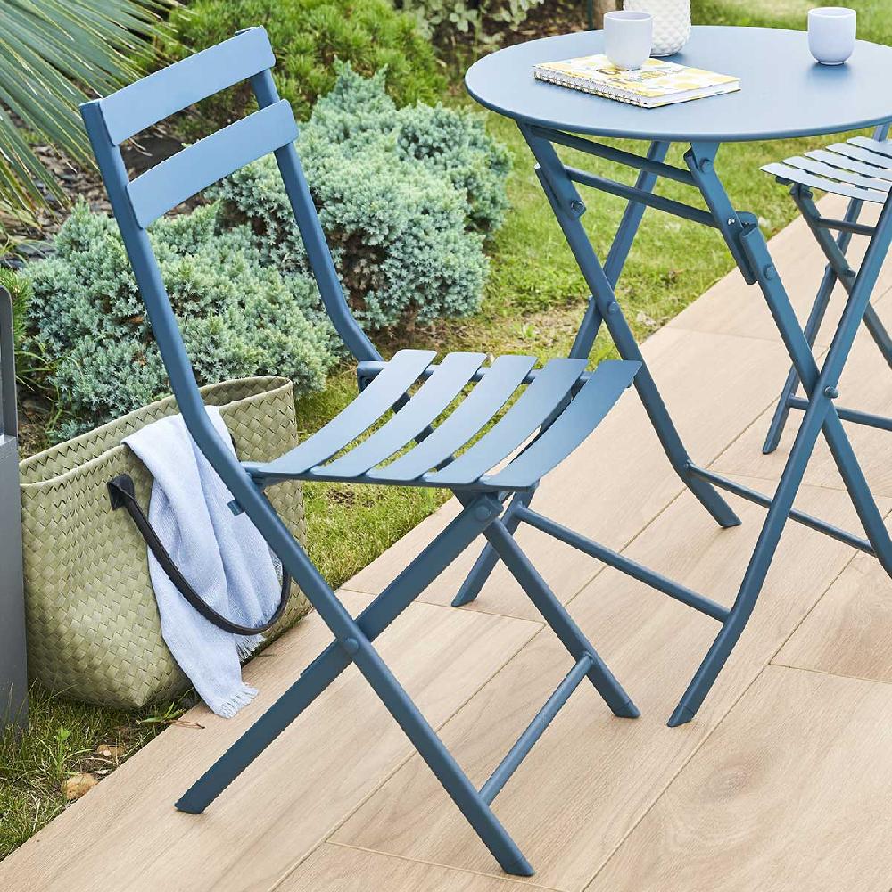 hesperide Chaise de jardin pliante GREENSBORO Pétrole