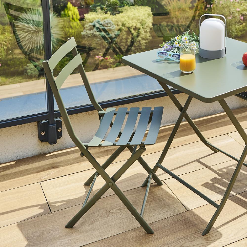 hesperide Chaise de jardin pliante GREENSBORO Vert laurier