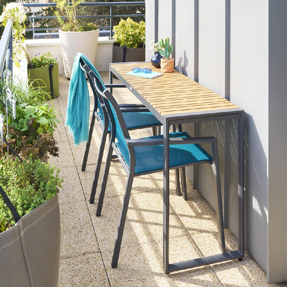 Hesperide Console De Jardin LENSIA Graphite & Eucalyptus