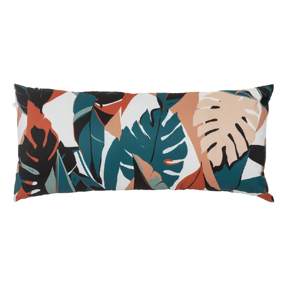 Hesperide Coussin Déco D'intérieur Et D'extérieur DEYO Motif Feuilles Bleu Canard