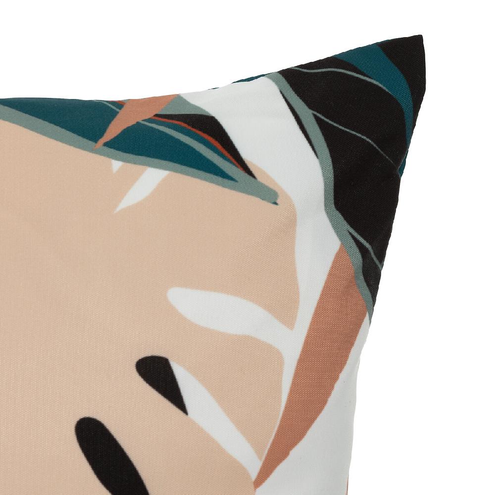 Hesperide Coussin Déco D'intérieur Et D'extérieur DEYO Motif Feuilles Bleu Canard