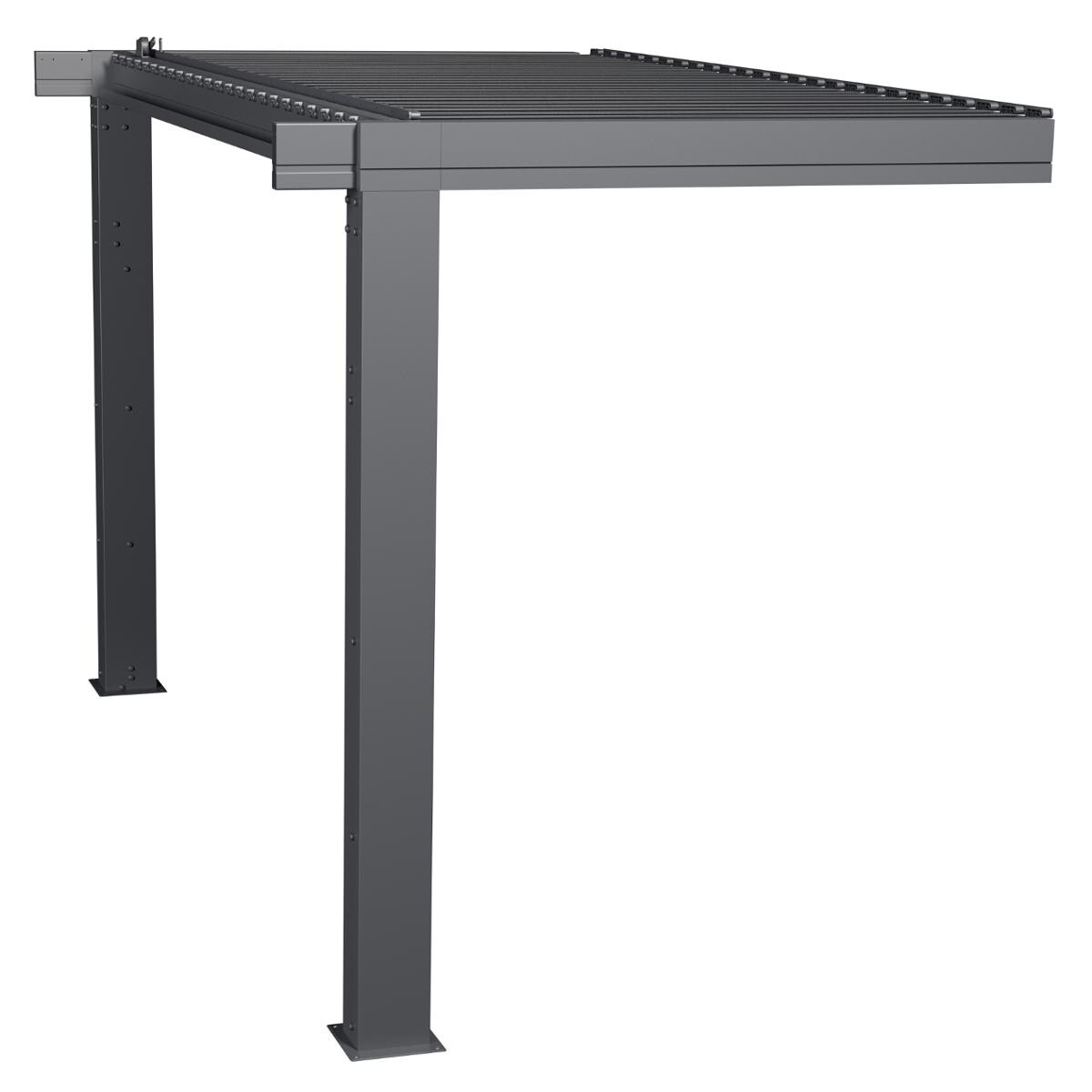 hesperide Demi-extension pour pergola bioclimatique MAJAÉ Graphite