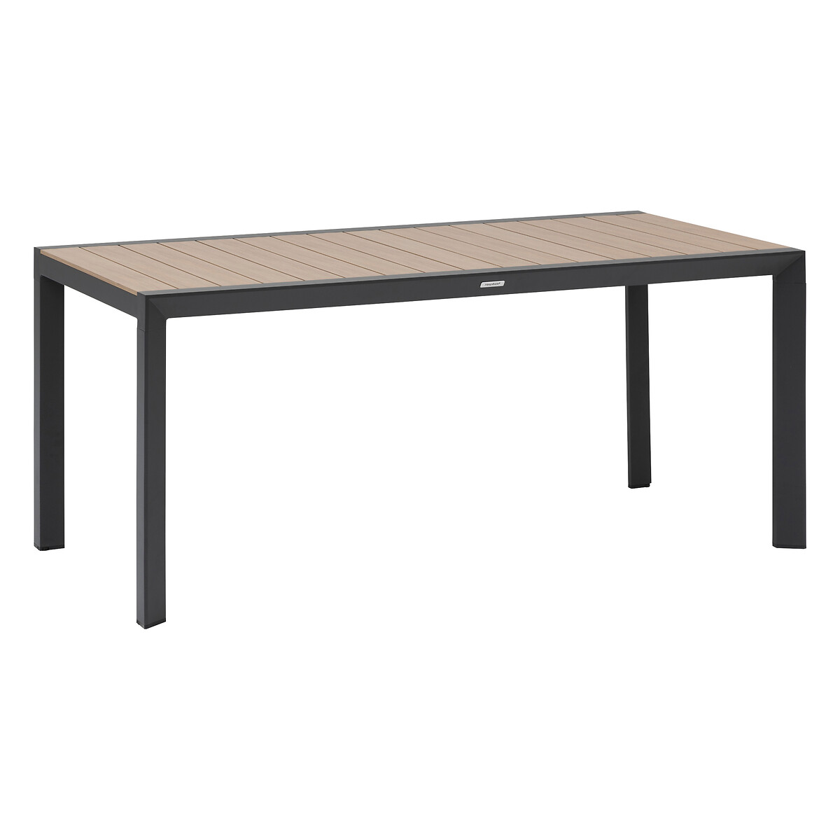 Hesperide Ensemble Table De Jardin ÉVASION + 6 Chaises Empilables ESSENTIA Graphite