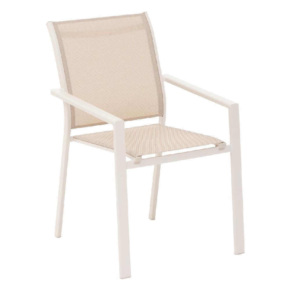 Hesperide Ensemble Table De Jardin ÉVASION + 8 Fauteuils ESSENTIA Lin & Argile