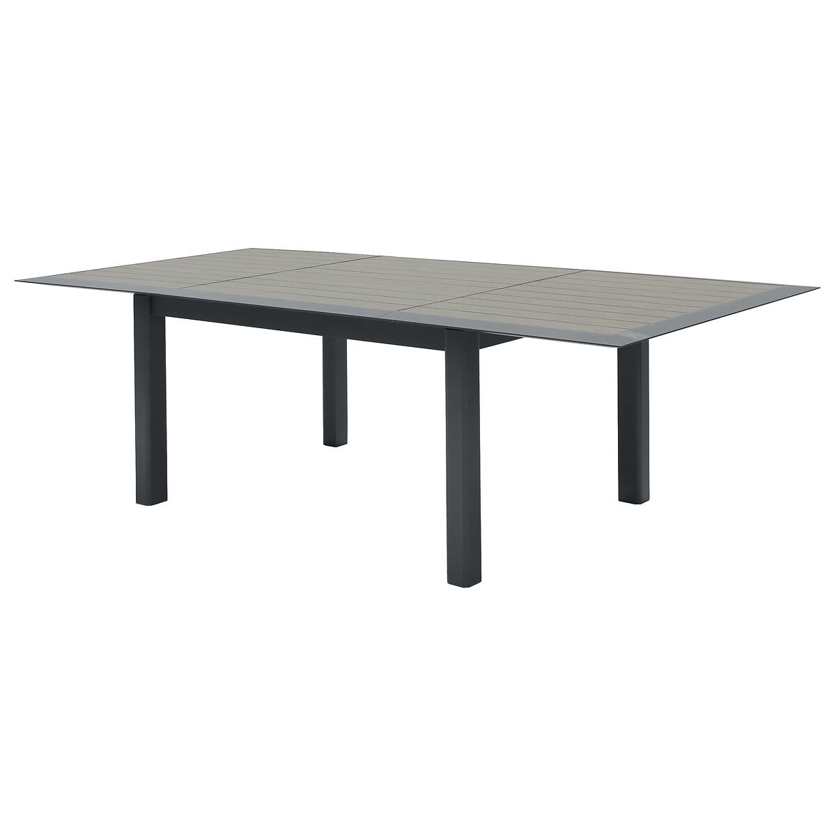 Hesperide Ensemble Table De Jardin Extensible + 10 Fauteuils Empilables ALLURE Muscade & Graphite