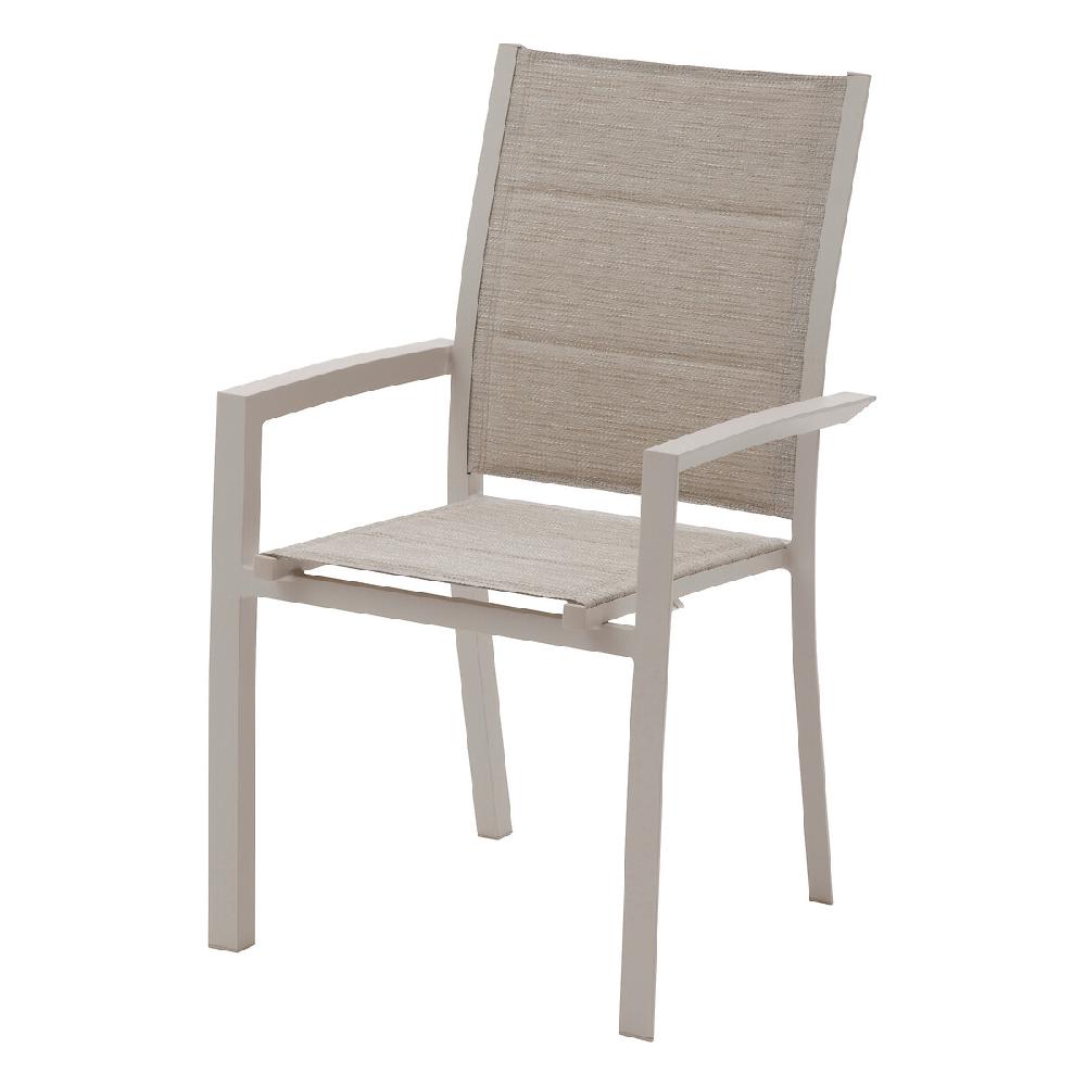Hesperide Ensemble Table De Jardin Extensible + 12 Fauteuils Empilables ALLURE Avoine