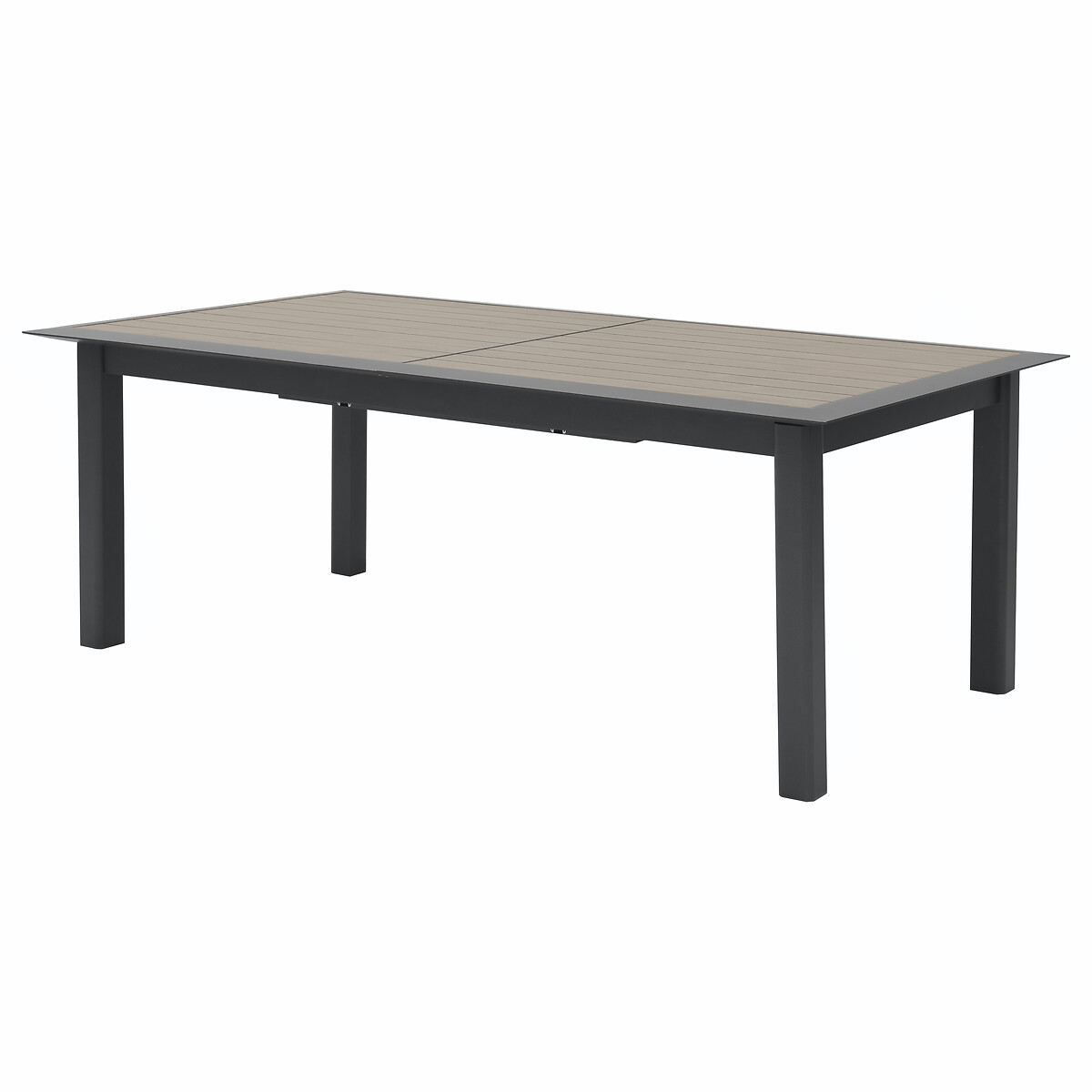 Hesperide Ensemble Table De Jardin Extensible + 12 Fauteuils Empilables ALLURE Muscade & Graphite
