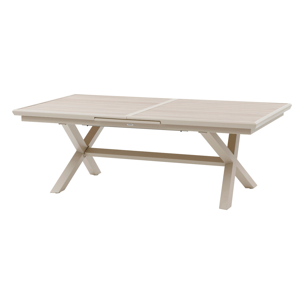Hesperide Ensemble Table De Jardin Extensible AXIOME + 10 Fauteuils Empilables AXANT Lin & Argile