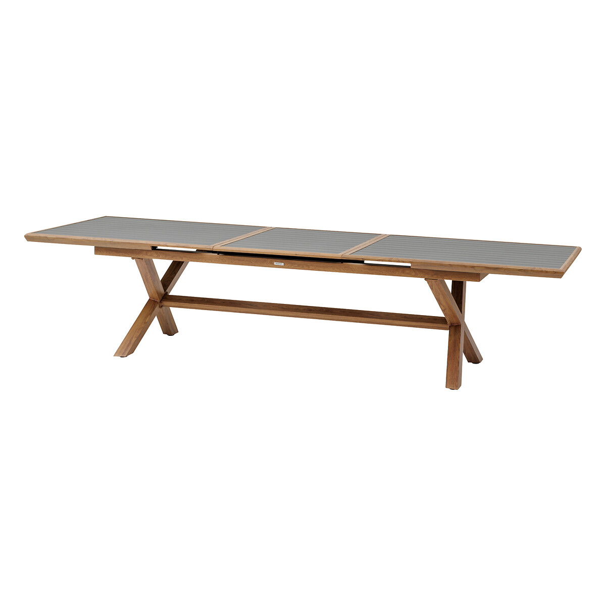 Hesperide Ensemble Table De Jardin Extensible AXIOME + 12 Fauteuils Empilables AXANT Graphite