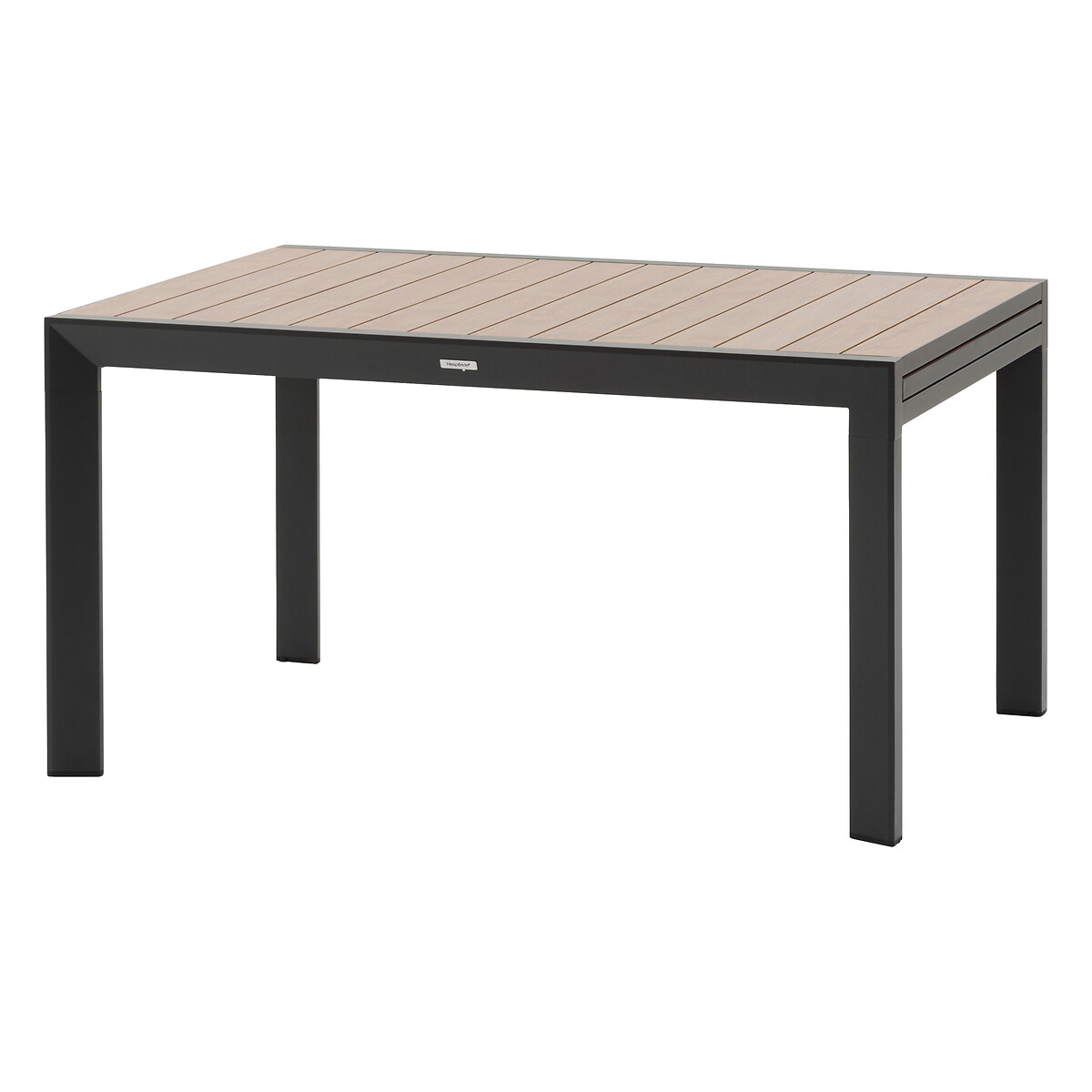 Hesperide Ensemble Table De Jardin Extensible ÉVASION + 10 Fauteuils Empilables ESSENTIA Graphite