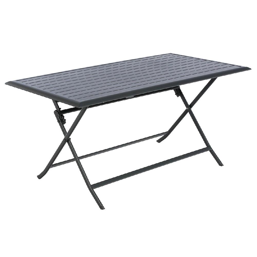 Hesperide Ensemble Table De Jardin Pliante Rectangulaire AZUA + 6 Chaises PHUKET Graphite