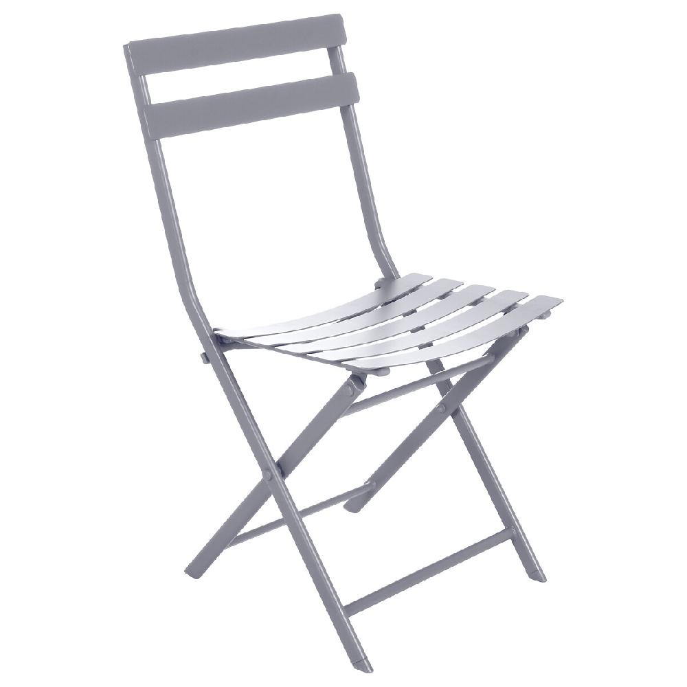 Hesperide Ensemble Table De Jardin Pliante Ronde + 2 Chaises GREENSBORO Gris Quartz