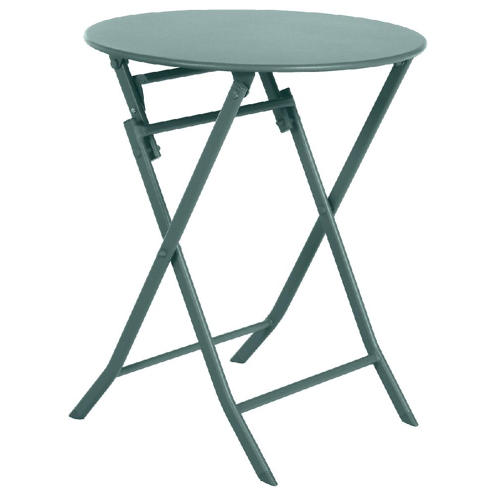 Hesperide Ensemble Table De Jardin Pliante Ronde + 2 Chaises GREENSBORO Vert Jade