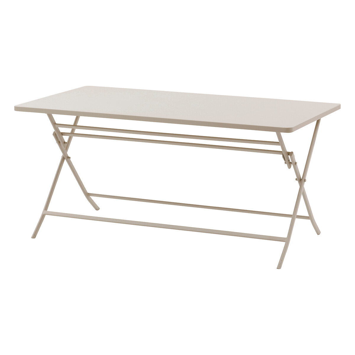 Hesperide Ensemble Table De Jardin Rectangle + 6 Chaises Empilables GREENSBORO Argile