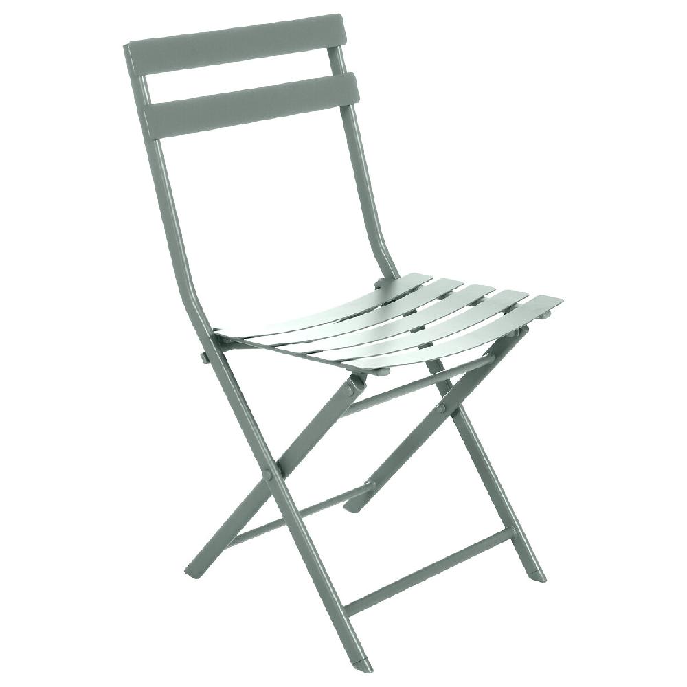 Hesperide Ensemble Table De Jardin Ronde + 4 Chaises Empilables GREENSBORO Vert Olive