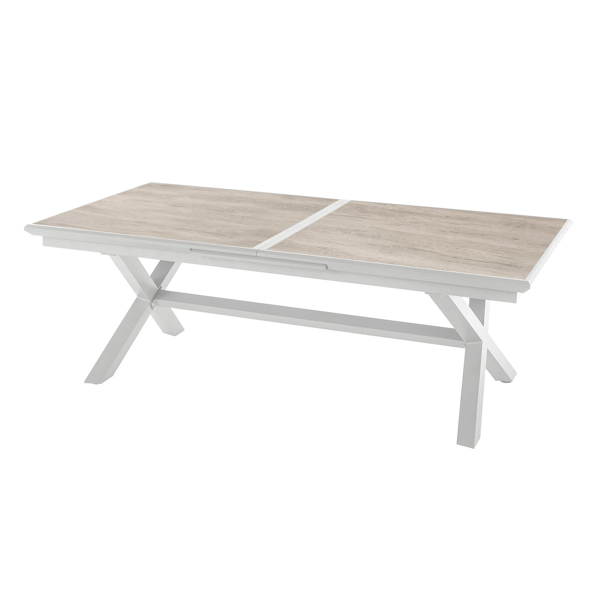 Hesperide Ensemble Table Extensible + 6 Fauteuils AXIOME Blanc