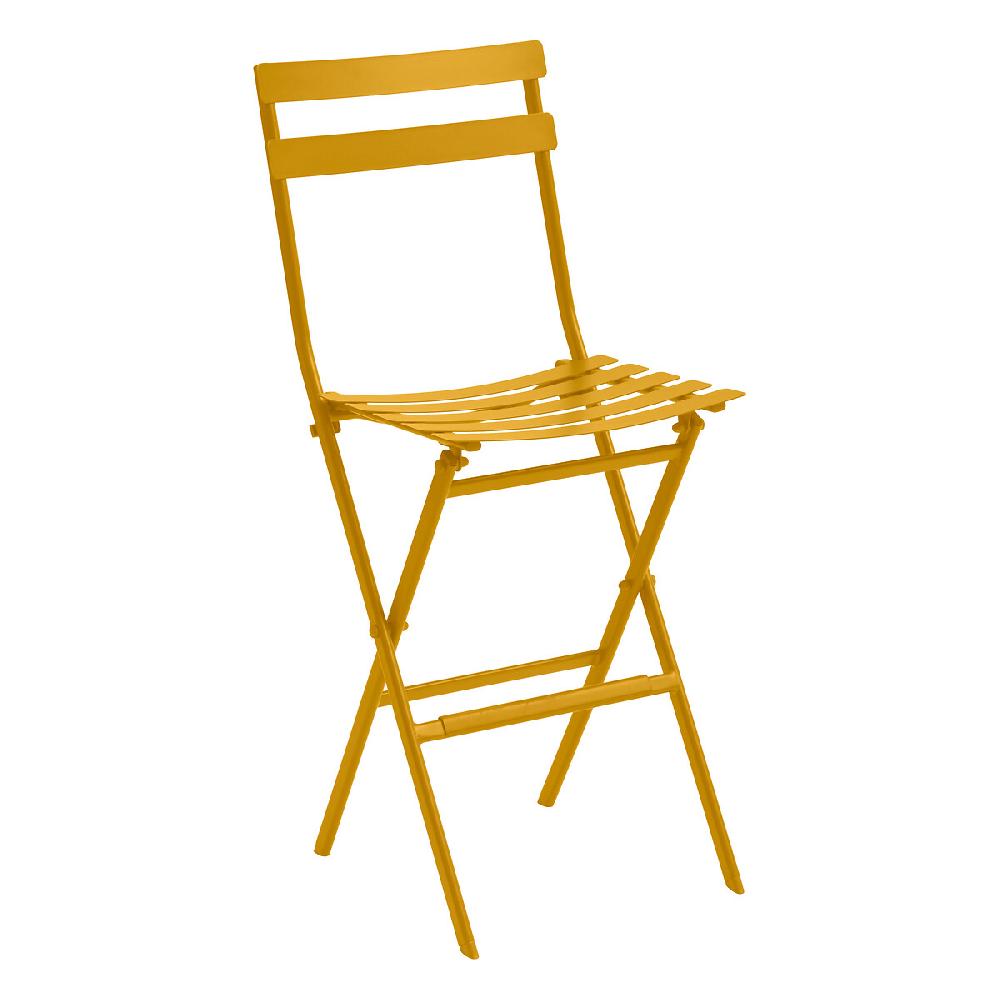 Hesperide Ensemble Table Haute De Jardin + 2 Chaises Hautes GREENSBORO Jaune Moutarde