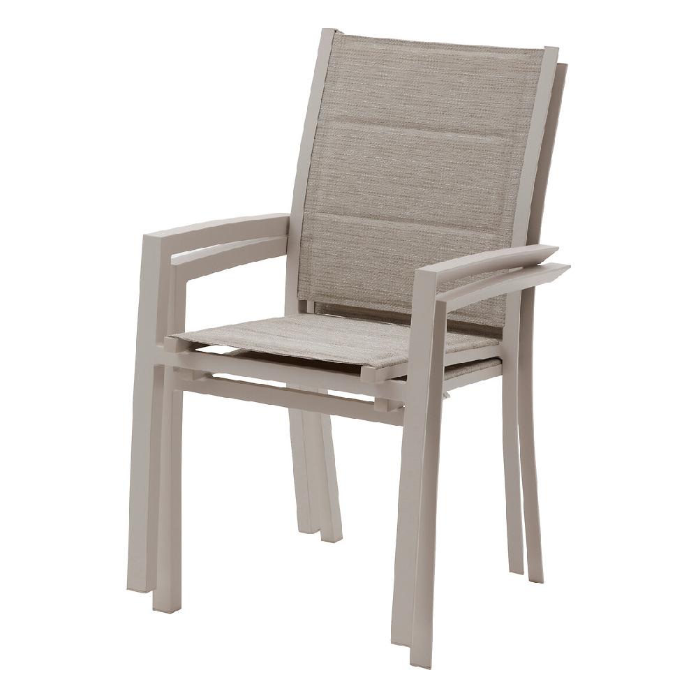 Hesperide Fauteuil De Jardin Empilable ALLURE Beige & Avoine