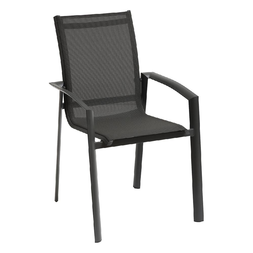 Hesperide Fauteuil De Jardin Empilable AXANT Anthracite & Graphite