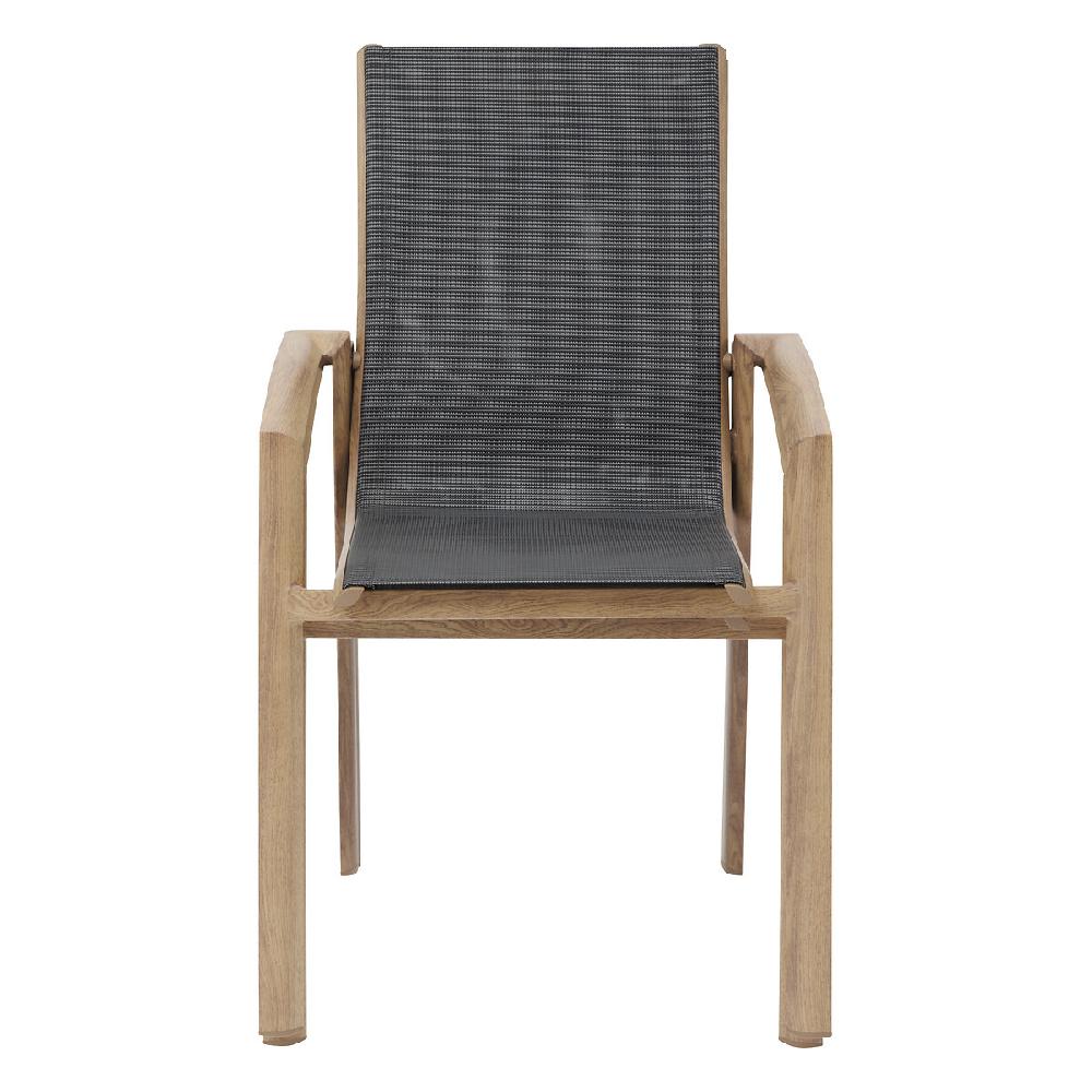 Hesperide Fauteuil De Jardin Empilable AXANT Gris Poivre & Honey