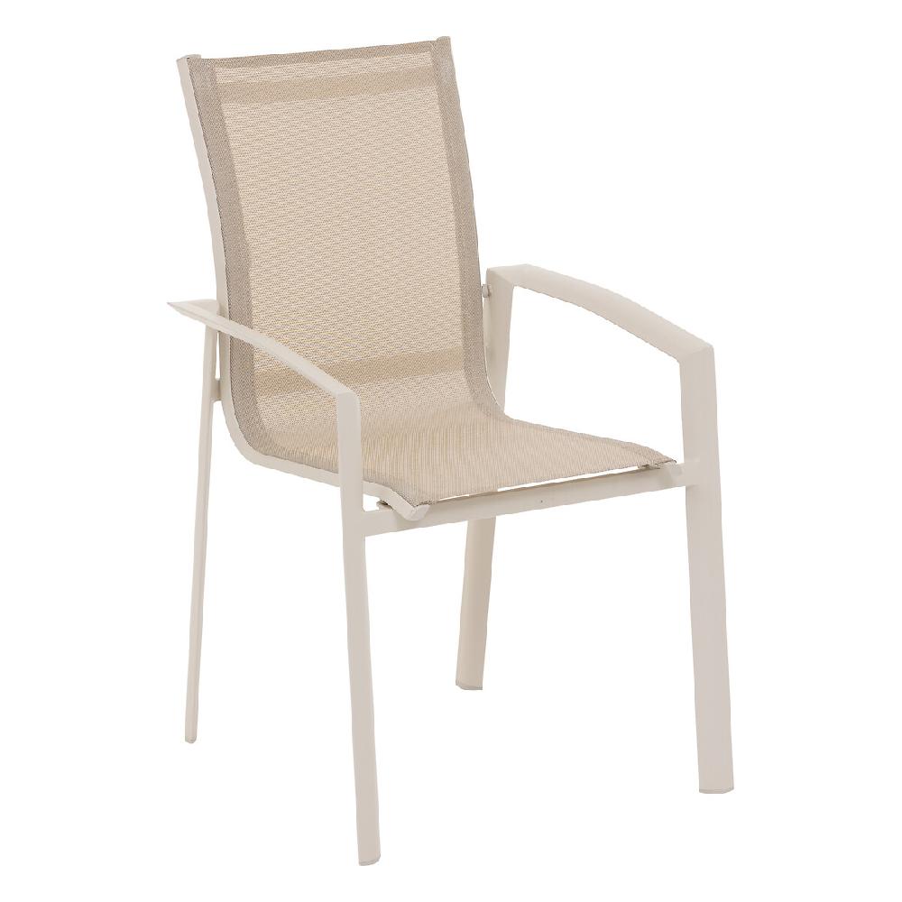 Hesperide Fauteuil De Jardin Empilable AXANT Lin & Argile