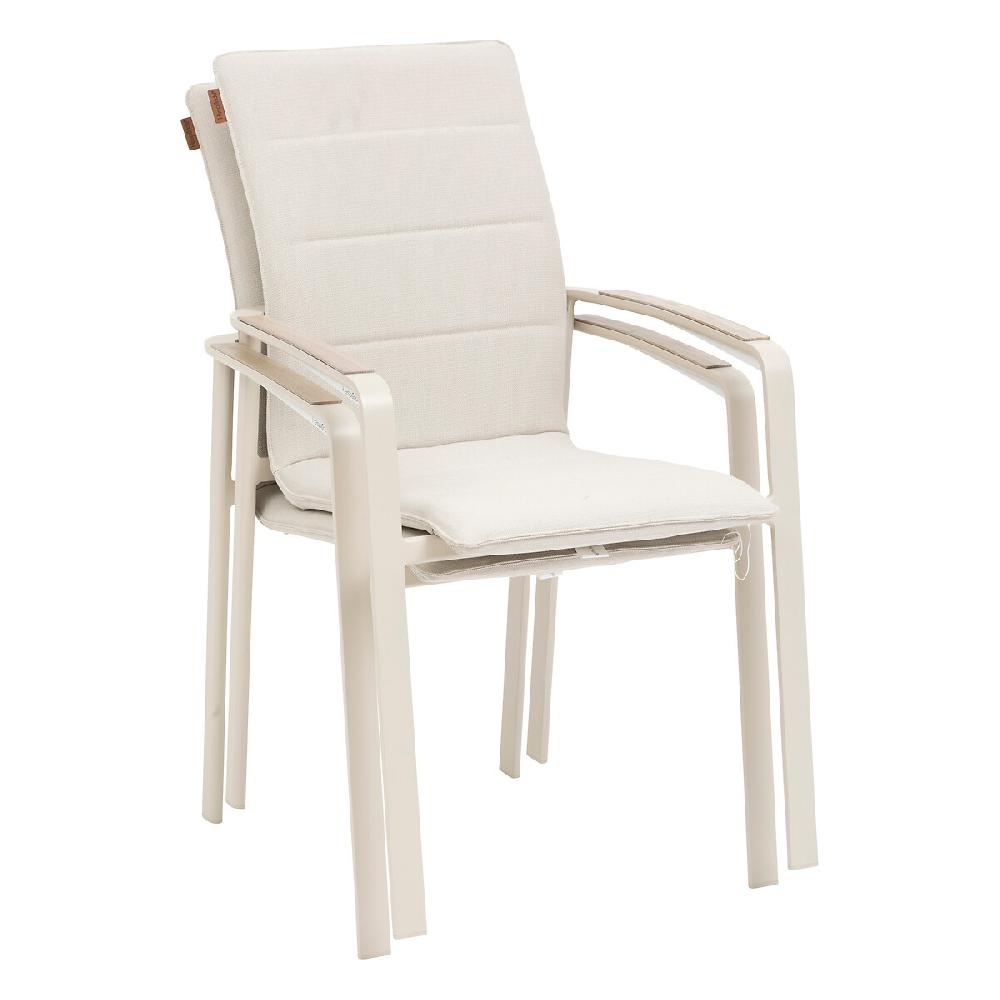 Hesperide Fauteuil De Jardin Empilable DIESE Ivoire & Argile