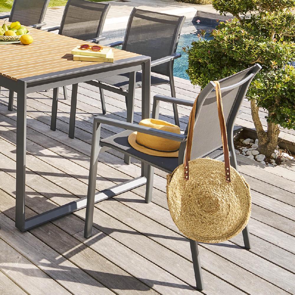 hesperide Fauteuil de jardin empilable ESSENTIA Anthracite & Graphite