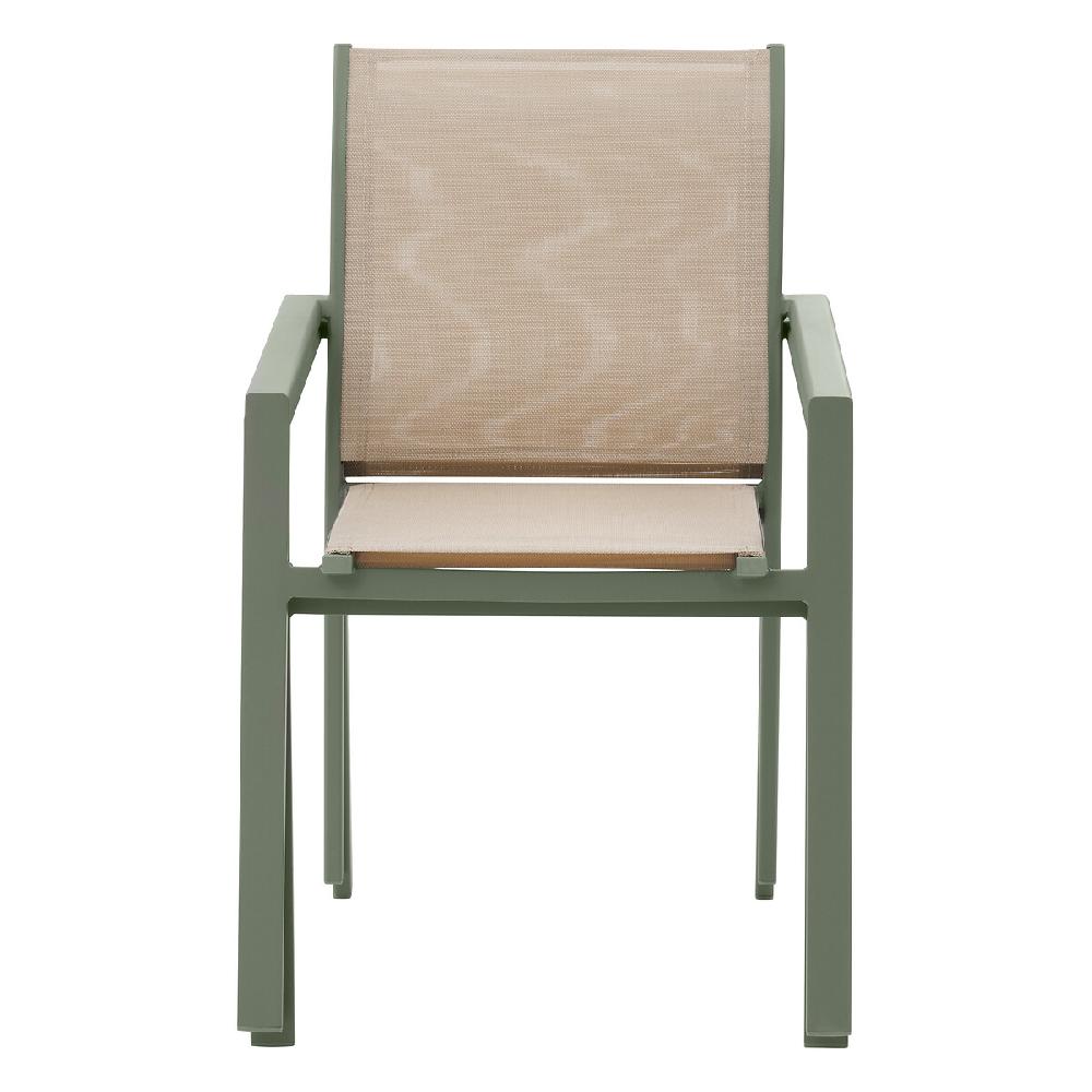 Hesperide Fauteuil De Jardin Empilable ESSENTIA Lin & Vert Laurier