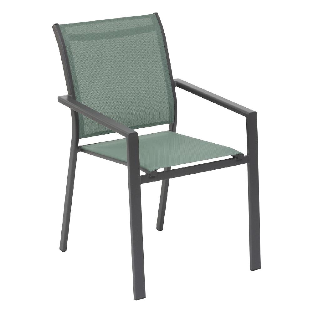 Hesperide Fauteuil De Jardin Empilable ESSENTIA Vert Olive & Graphite