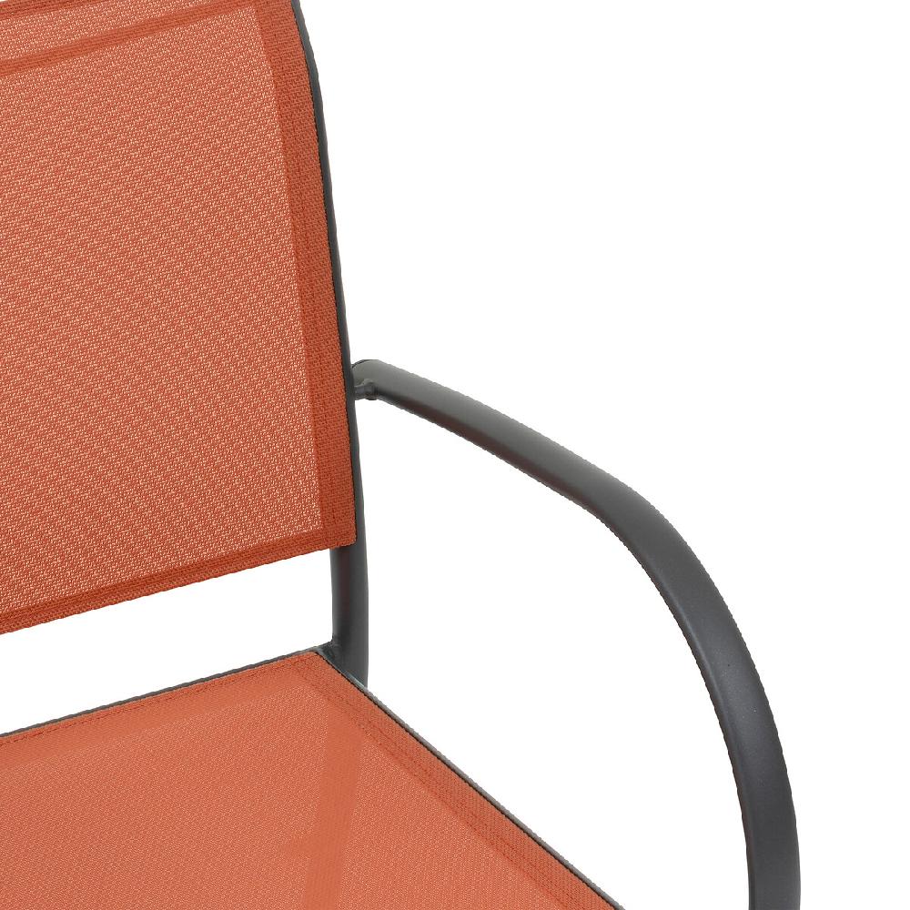 Hesperide Fauteuil De Jardin Empilable PIAZZA Ambre & Graphite