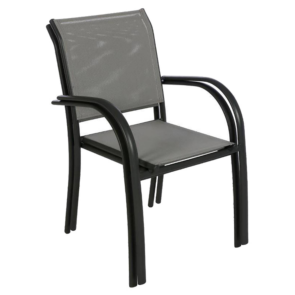 Hesperide Fauteuil De Jardin Empilable PIAZZA Galet & Graphite