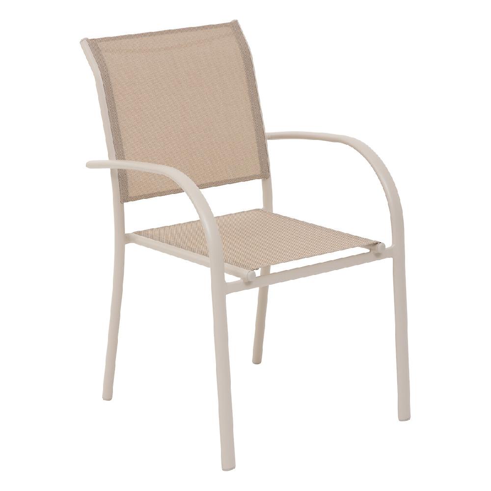 Hesperide Fauteuil De Jardin Empilable PIAZZA Lin & Argile