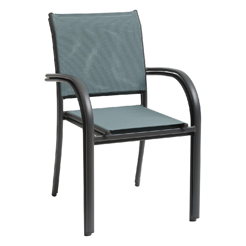 Hesperide Fauteuil De Jardin Empilable PIAZZA Vert Jade & Graphite