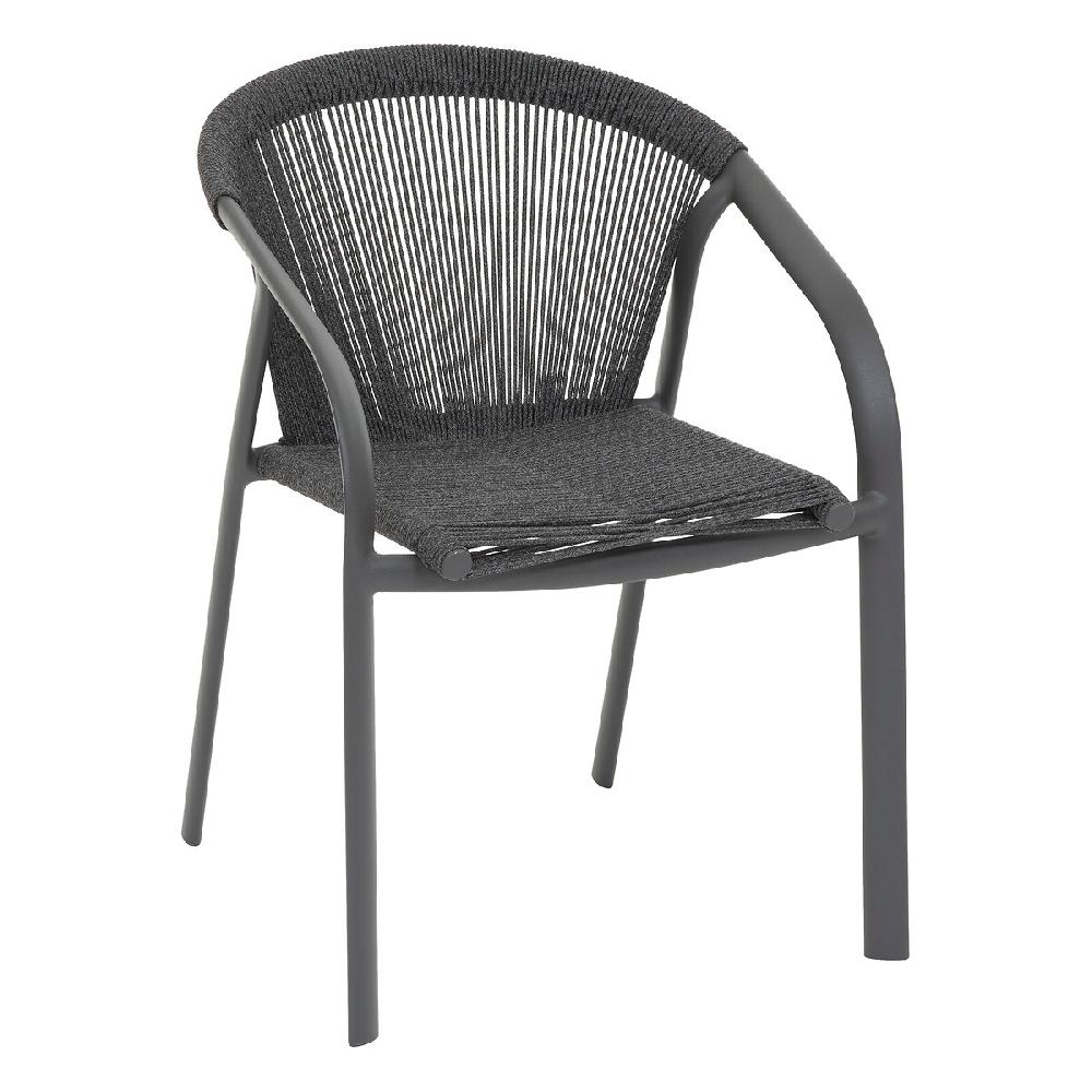 Hesperide Fauteuil De Jardin Empilable RIU Anthracite & Graphite