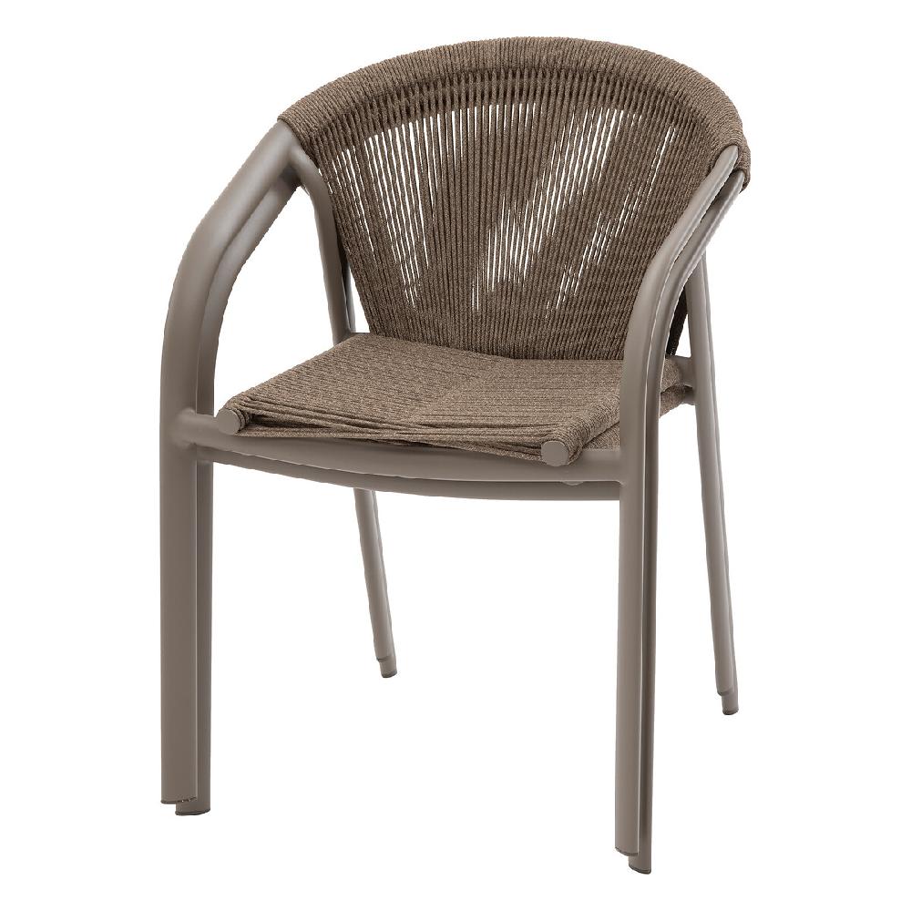 Hesperide Fauteuil De Jardin Empilable RIU Cappucino & Café