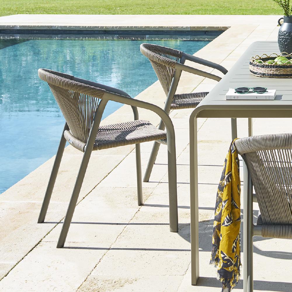 hesperide Fauteuil de jardin empilable RIU Cappucino & Café