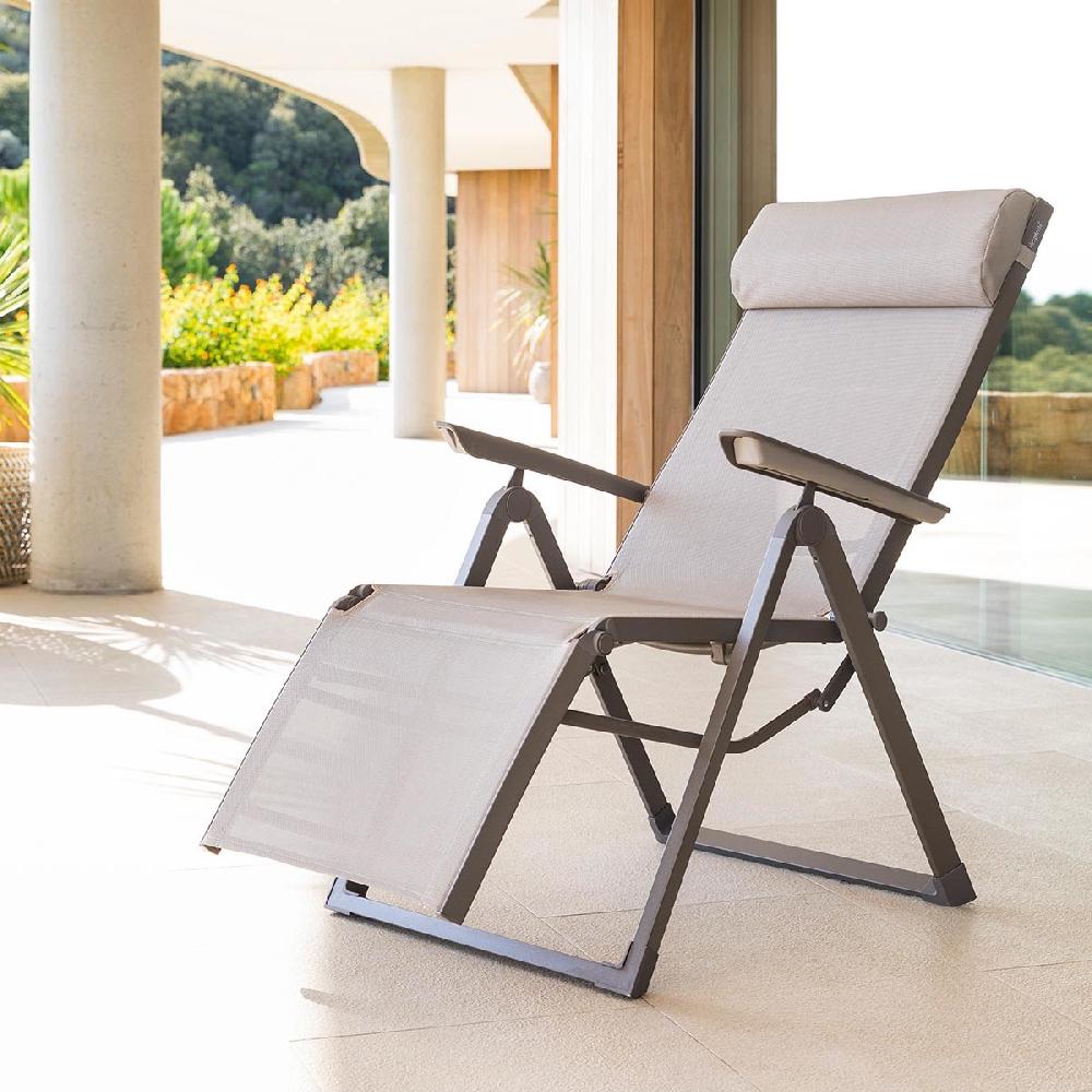 hesperide Fauteuil de jardin inclinable DECIMA Noisette & Praline