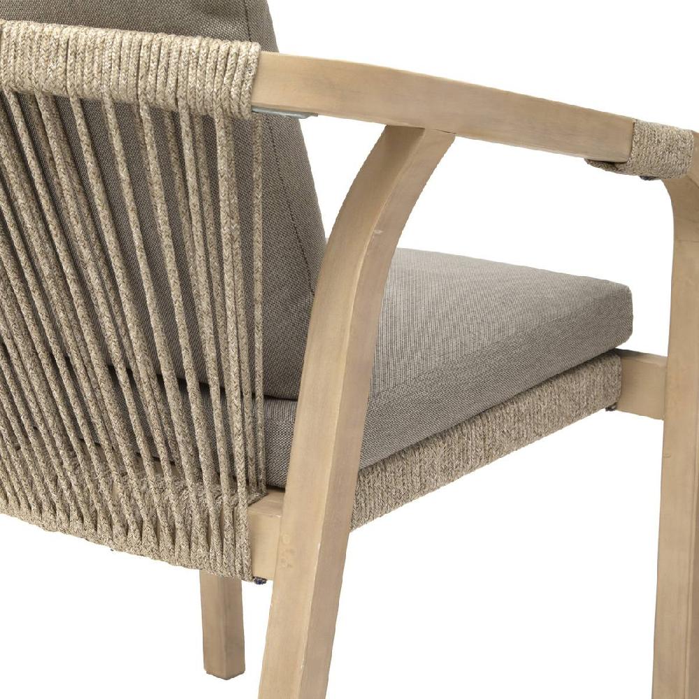Hesperide Fauteuil De Jardin PAPOUASIE Taupe & Acacia