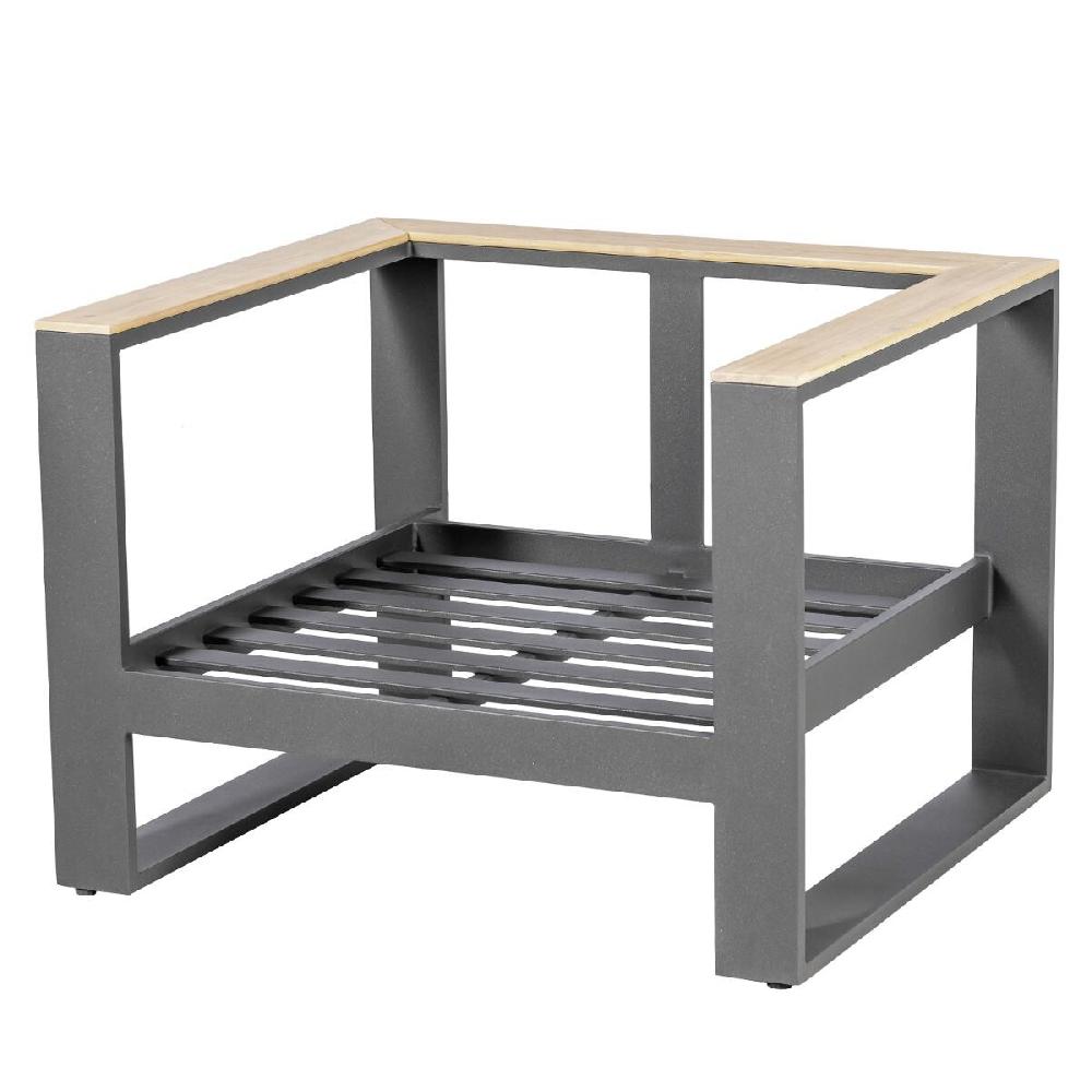 Hesperide Fauteuil De Salon De Jardin EMPERIA Gris Zébrano & Acacia