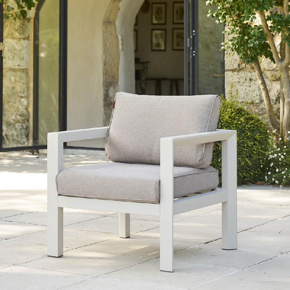 hesperide Fauteuil de salon de jardin ÉVASION Beige & Argile