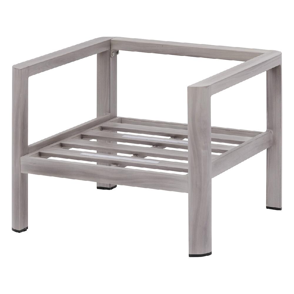 Hesperide Fauteuil De Salon De Jardin JAUCA Noisette & Gris Boisé