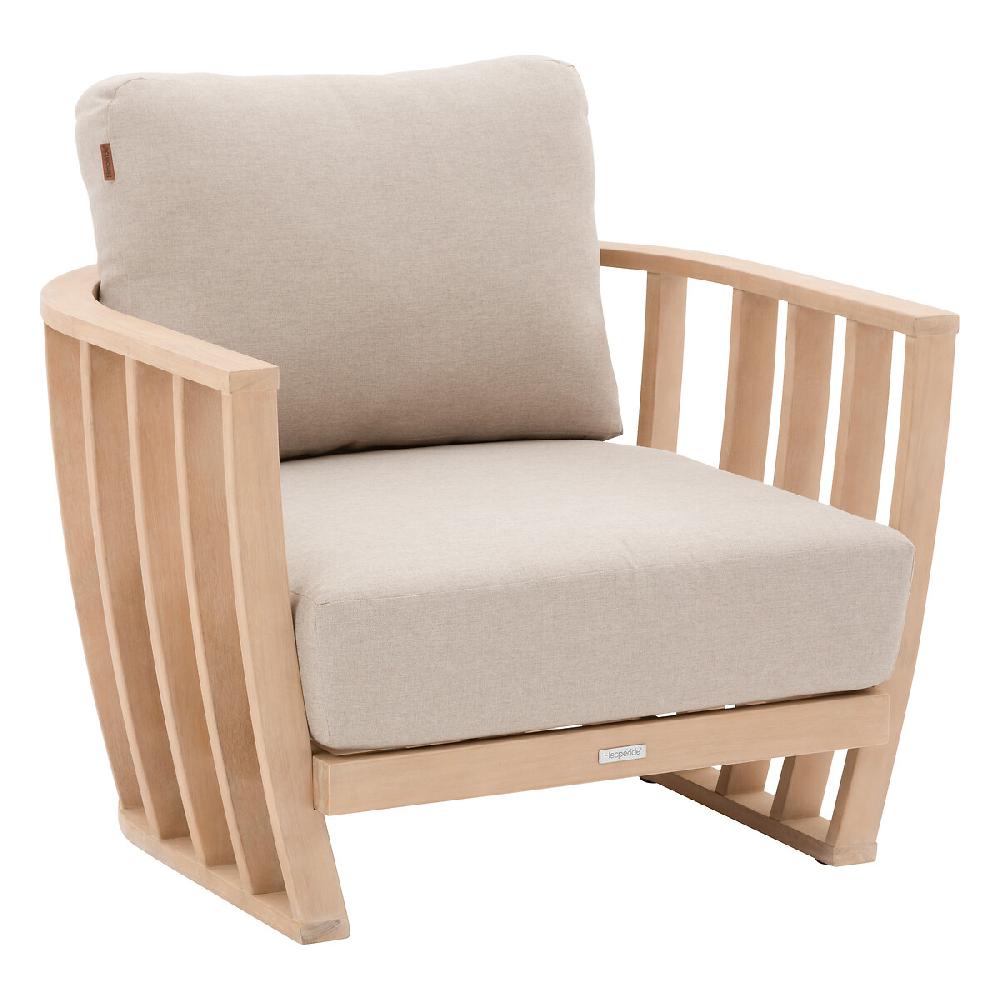 hesperide Fauteuil de salon de jardin LEMINDO Eucalyptus & Beige