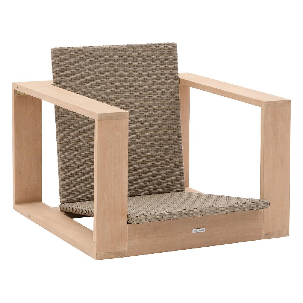 Hesperide Fauteuil De Salon De Jardin LOEVO Eucalyptus & Beige